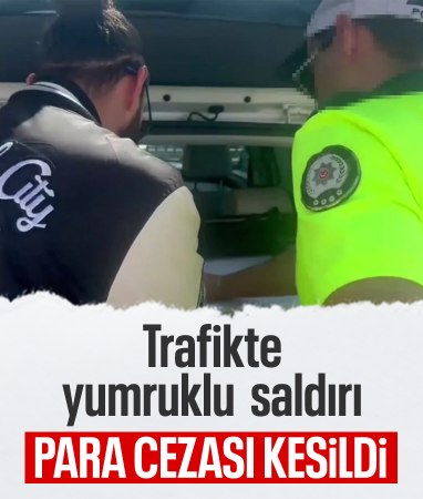 İstanbul'da trafikte tartıştığı kişinin aracına saldıran sürücüye ceza