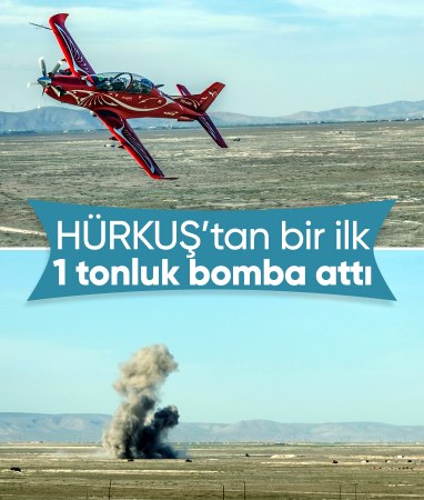 Anadolu Ankası-2025 Tatbikatı: HÜRKUŞ ilk kez 1 tonluk bomba attı