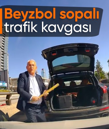Ankara trafiğinde dehşet: Beyzbol sopasıyla yol kavgası