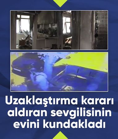 İstanbul'da birlikte yaşadığı kadının evini ateşe verdi