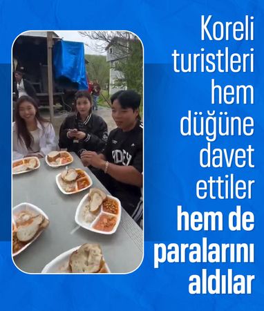 Bolu'da köy düğününe davet ettikleri Koreli turistlerden para aldılar: Hakkım olanı istedim