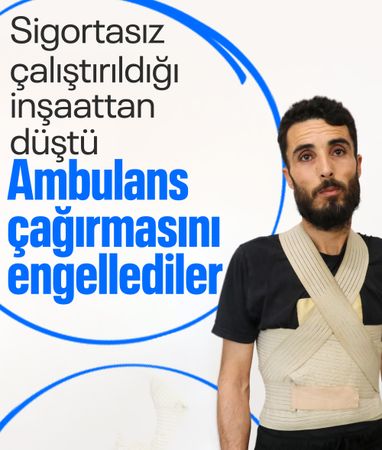 Antalya'da inşaattan düşen Suriyeli işçinin ambulans çağırmasına izin verilmedi
