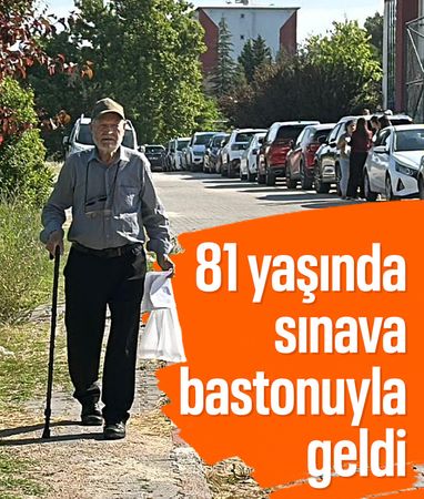 Edirne'de 81 yaşında YKS'ye girdi