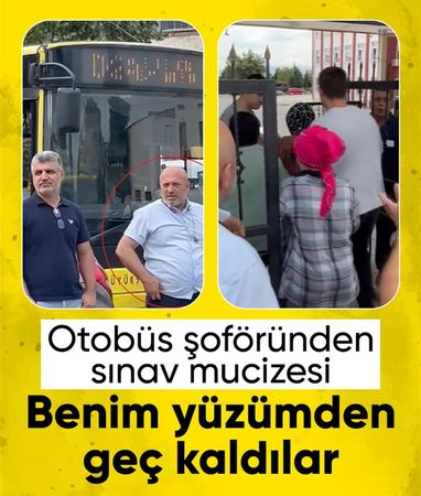 Bursa'da otobüs şoförü, 'Benim yüzümden geç kaldılar' dedi: 5 aday sınav binasına alındı
