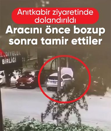 Ankara'da Anıtkabir'i ziyaret eden aileyi, otomobillerini bozup tamir ederek dolandırdılar
