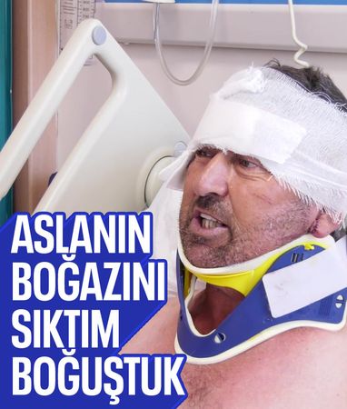 Antalya'da aslan saldırısına uğramıştı: Boğazına sarıldım