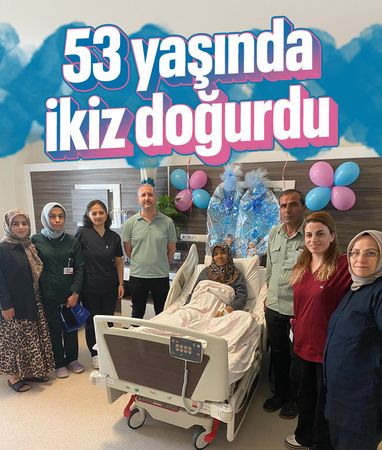 Şanlıurfa’da 53 yaşında ikiz bebek sevinci yaşadı