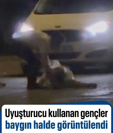 Batman'da uyuşturucunun etkisindeki gençler baygın halde görüntülendi
