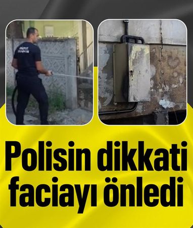Düzce'de devriye atan polislerin fark ettiği yangın söndürüldü