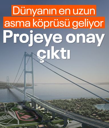 İtalya'ya dünyanın en uzun asma köprüsü yapılacak