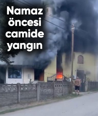 Düzce'de akşam namazı öncesi camide yangın