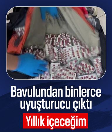 Adana'da bavulundan 5 bin 642 adet uyuşturucu hap çıktı: Yıllık içeceğim