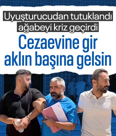 Aydın'da uyuşturucudan tutuklanan şahsın kardeşi ateş püskürdü
