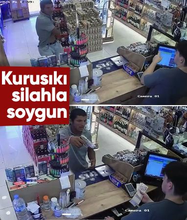 Tekirdağ'da kurusıkı tabancayla büfe soygunu