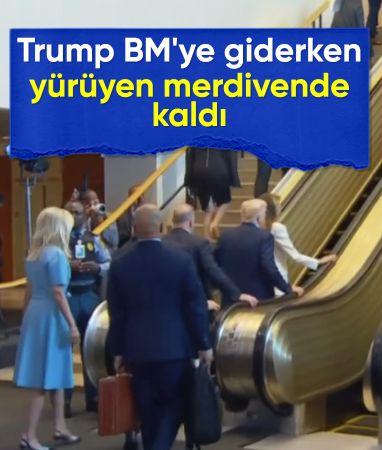 Melania ve Trump'a sabotaj iddiası: Yürüyen merdiven kapatıldı