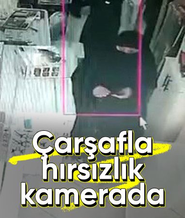 İstanbul'da saç düzleştiriciyi çarşafının içine saklayarak çaldı