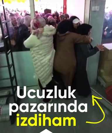 Diyarbakır'da ucuzluk pazarında izdiham