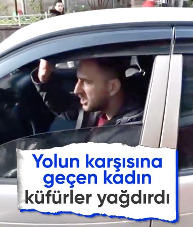 Balıkesir'de çocuğuyla yolun karşına geçen kadına küfürler yağdırdı