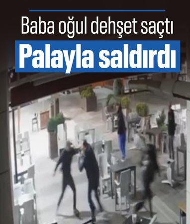 Bursa'da baba ve oğlu dehşet saçtı: Palayla saldırdı