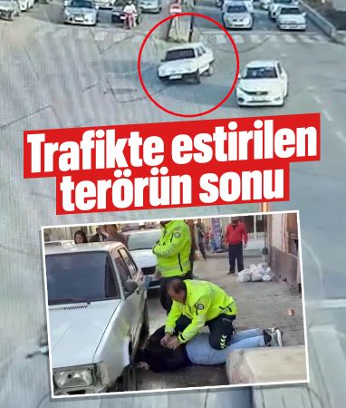 Kırıkkale'de trafikte terör estiren sürücü film gibi kovalama sonucunda yakalandı