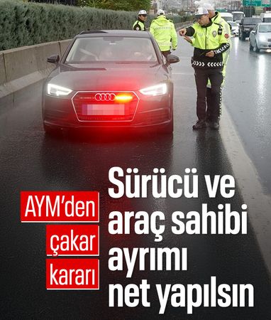 AYM’den çakar cezalarına net ayrım