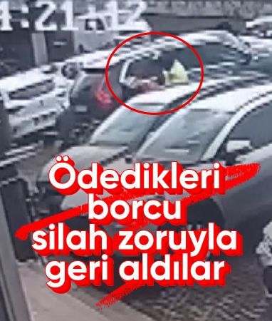 İstanbul'da ödedikleri borcu banka çıkışında silah zoruyla geri aldılar