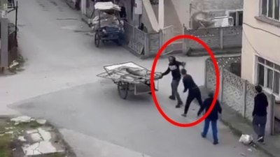 Sakarya'da eline aldığı sopayla eskiciye saldırdı