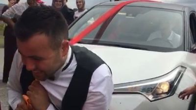 Sakarya'da damada gelin arabasını çektirdiler