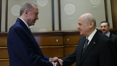 Cumhurbaşkanı Erdoğan, Devlet Bahçeli'yi kabul etti