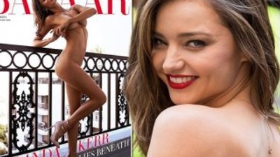 Miranda Kerr çırılçıplak poz verdi