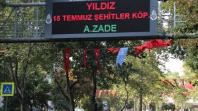 Boğaziçi Köprüsü'nün adı tabelalarda değiştirildi