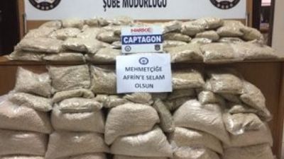 Mersin’de 1 milyon 220 bin adet captagon ele geçirildi