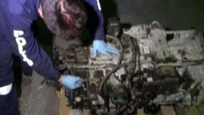 Şanzımanın içinde 120 bin captagon hap çıktı