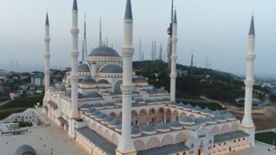 Çamlıca Camii havadan görüntülendi