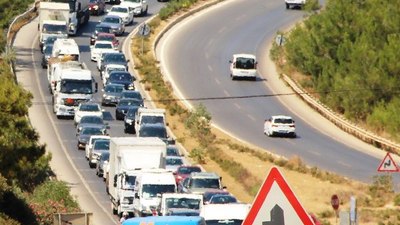 Bodrum'da tatilci trafiği