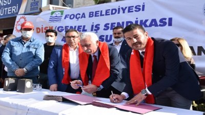 Foça Belediyesi'nde en düşük ücret 7 bin 500 TL oldu