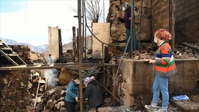 Artvin'deki yangından etkilenen vatandaşlara 1.5 milyon lira kaynak