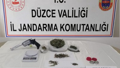 Düzce'de çadır içinde uyuşturucu madde yetiştiren kişi yakalandı