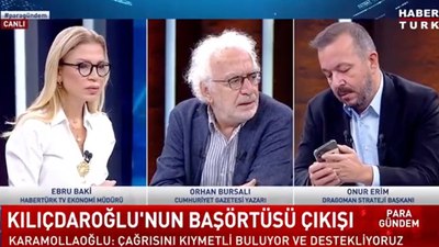 Kılıçdaroğlu'nun başörtüsüyle ilgili sözleri canlı yayında hatırlatıldı