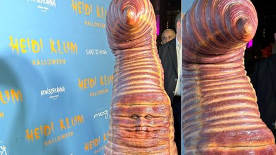 Heidi Klum solucan oldu