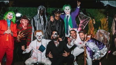 Galatasaraylı futbolculardan Halloween pozu