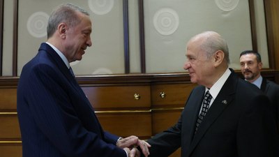 Cumhurbaşkanı Erdoğan, Devlet Bahçeli'yi kabul etti