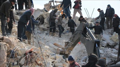 Suriye'de deprem nedeniyle ölenlerin sayısı 2 bin 802'ye yükseldi