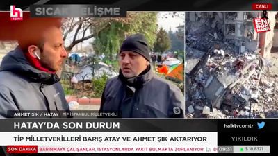 TİP'li Ahmet Şık deprem bölgesinden devlet düşmanlığı çağrısı yaptı