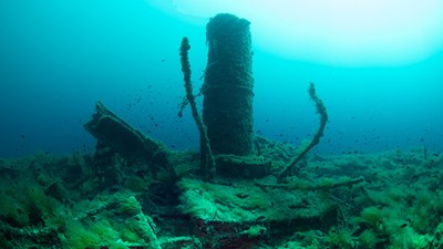 Çanakkale Savaşları'ndan kalma 108 yıllık batık gemiler, deniz altında görüntülendi
