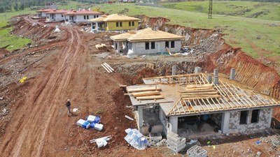 Nurdağı'nda depremzedeler bayramda evlerine kavuşacak