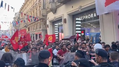 Gezi olaylarının 10. yıl dönümünde Taksim'de polislere saldırdılar