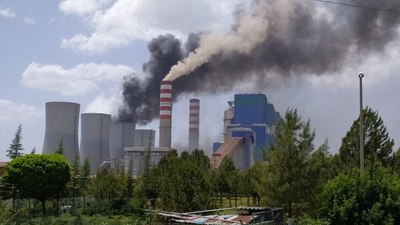 Afşin-Elbistan B Termik Santrali'nde çıkan yangına müdahale ediliyor