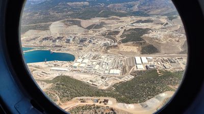 İlk reaktörün bu yıl devreye alınacağı Akkuyu Nükleer Güç Santrali havadan görüntülendi