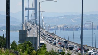 Osmangazi Köprüsü'nden geçen araç sayısında rekor